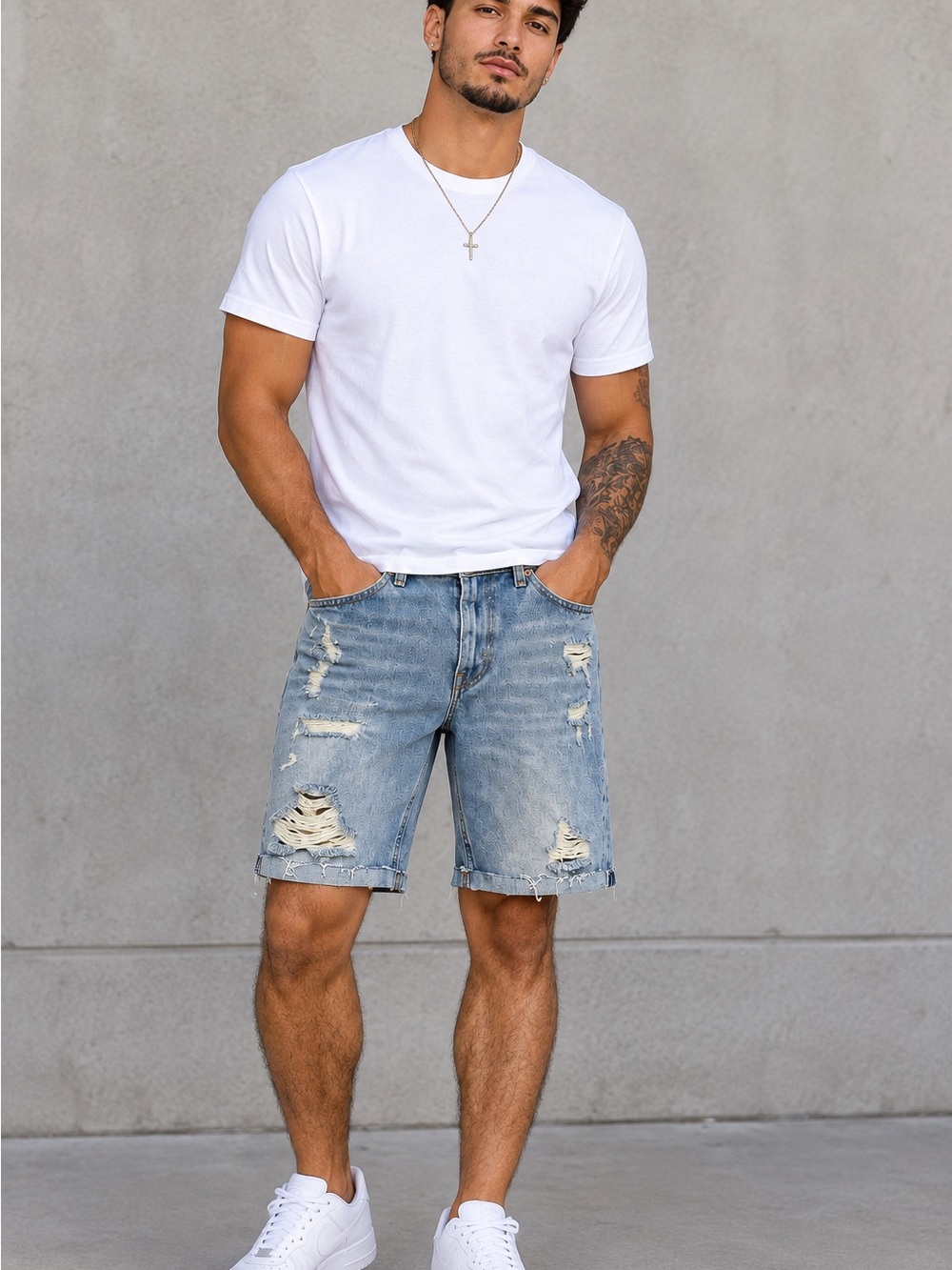 Levi's 🔥 Light Blue Distressed Denim Shorts